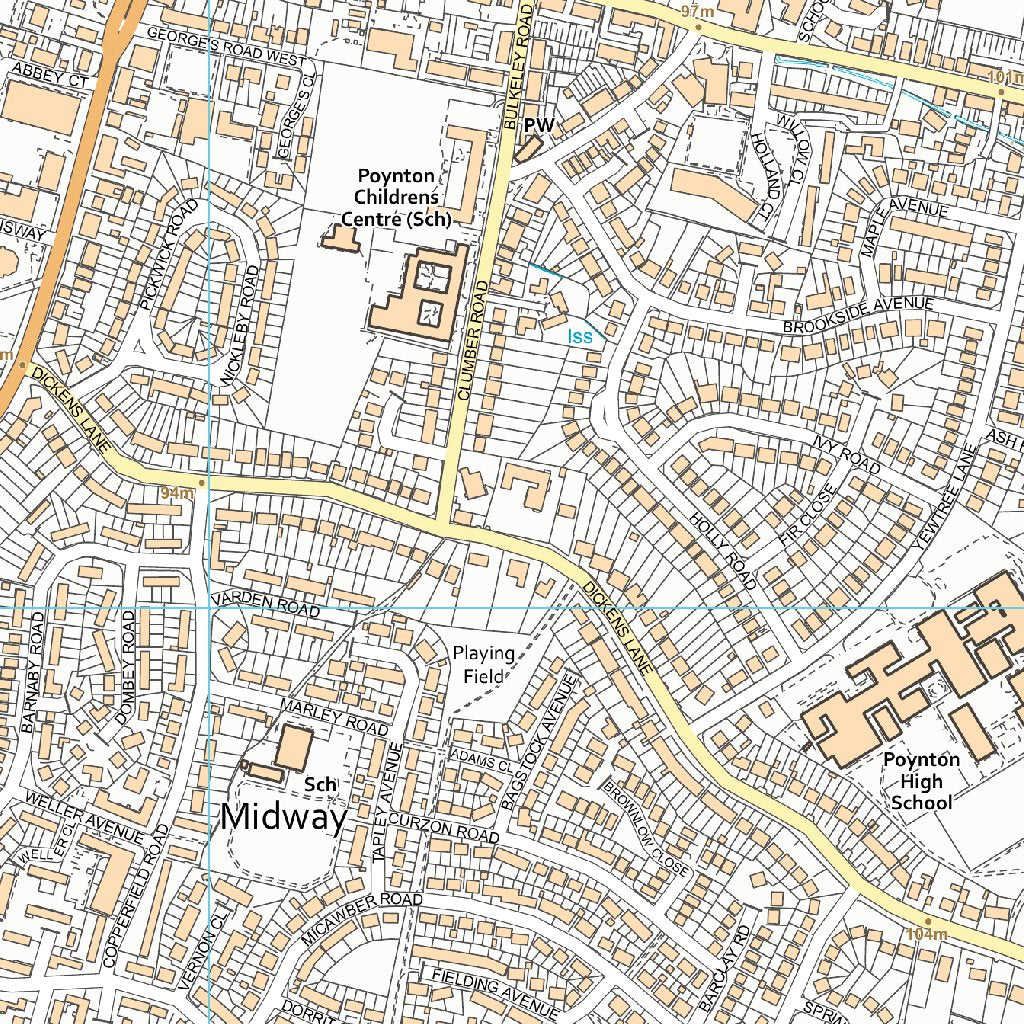 Prestbury Ward 1 (1:10,000) Map by UK Topographic Maps | Avenza Maps