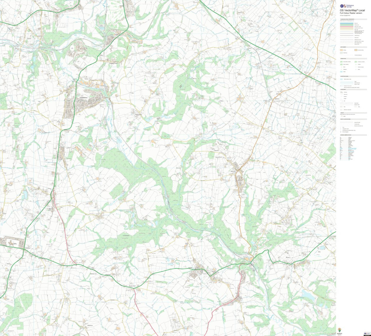 Cheddleton Ward 1 (1:10,000) Map by UK Topographic Maps | Avenza Maps