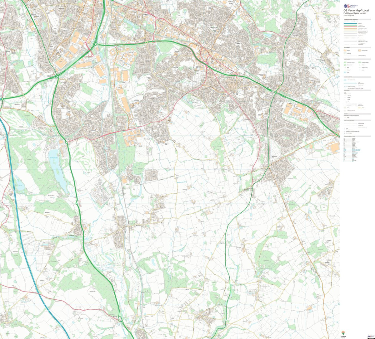 Swynnerton & Oulton Ward 1 (1:10,000) Map by UK Topographic Maps ...