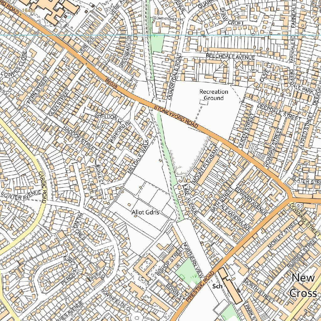 Stanton Hill & Teversal Ward 1 (1:10,000) Map by UK Topographic Maps ...