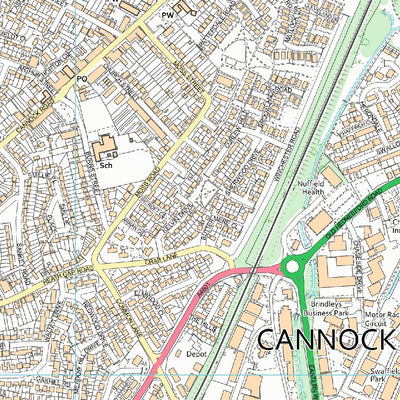 Norton Canes Ward 1 (1:10,000) Preview 3