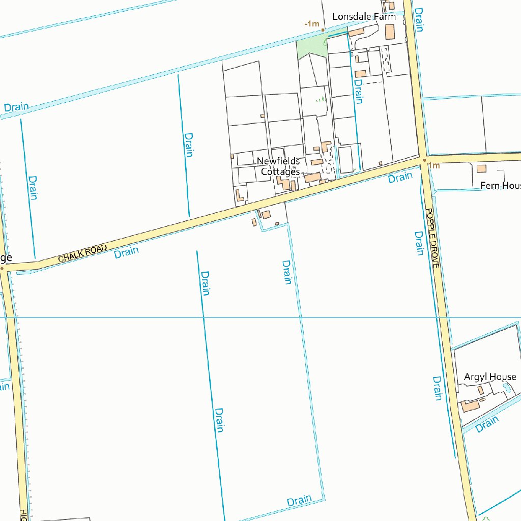 Parson Drove & Wisbech St. Mary Ward 1 (1:10,000) Map by UK Topographic ...