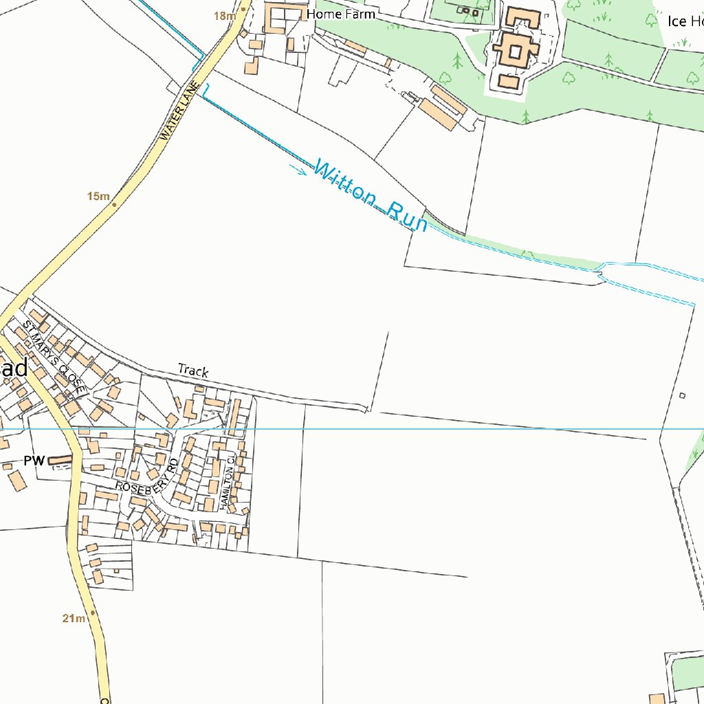 Blofield with South Walsham Ward 1 (1:10,000) Map by UK Topographic ...