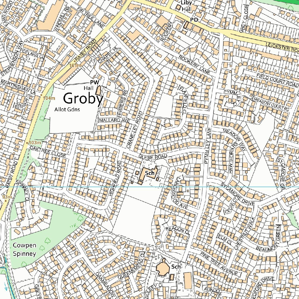 Forest Bradgate Ward 1 (1:10,000) Map by UK Topographic Maps | Avenza Maps