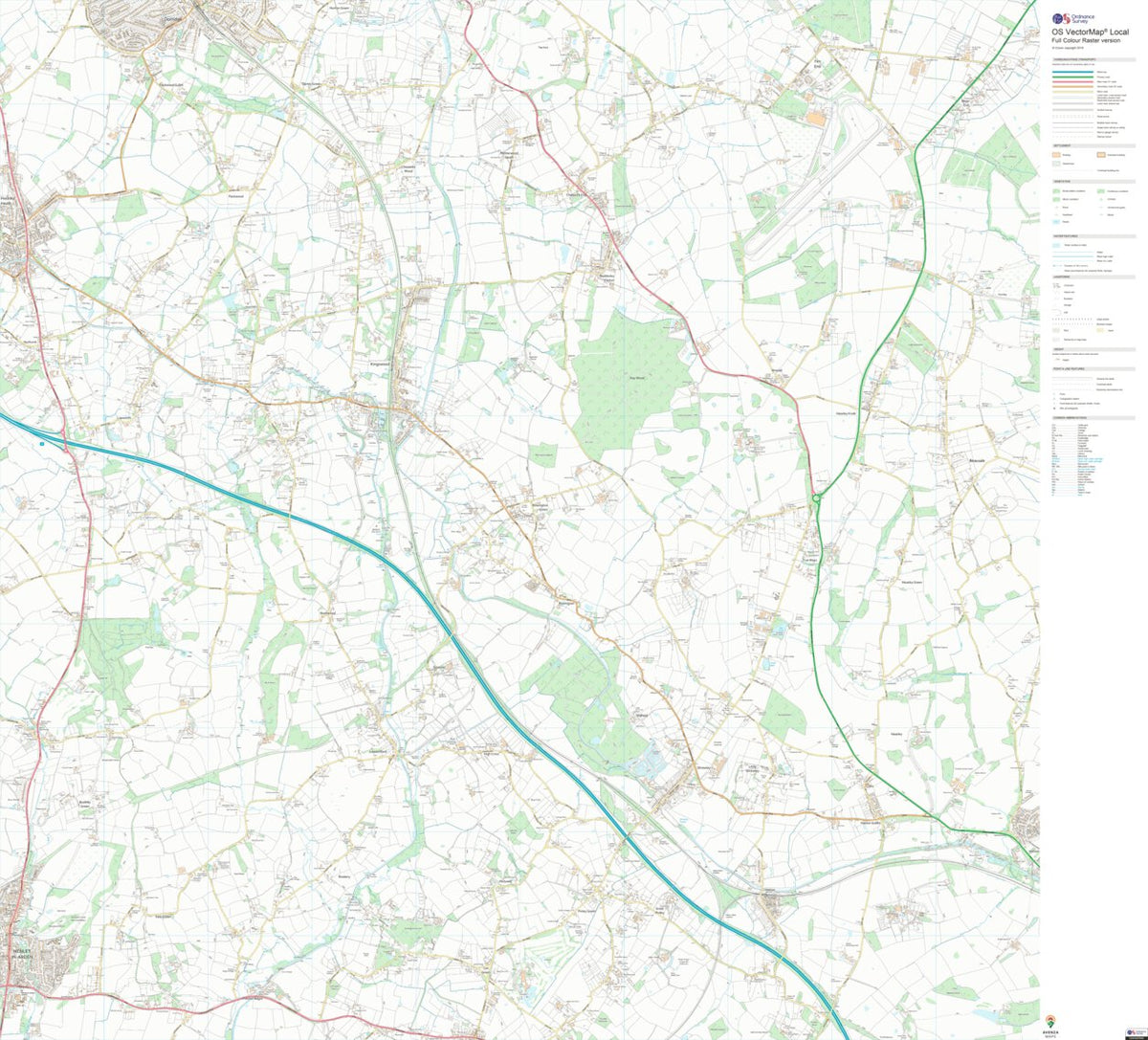 Uk Map Abbess Roding Kenilworth Abbey & Arden Ward 1 (1:10,000) Map by UK Topographic Maps ...