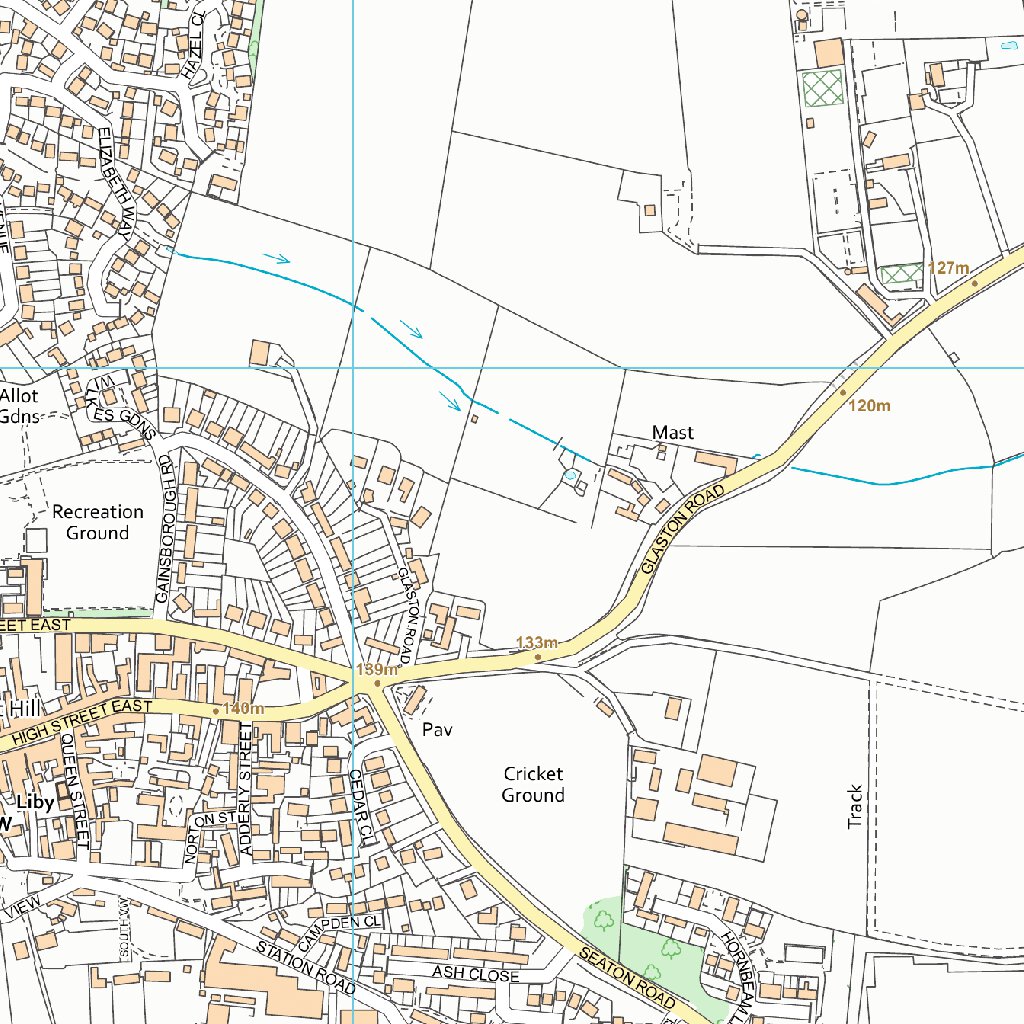 Braunston & Martinsthorpe Ward 1 (1:10,000) Map by UK Topographic Maps ...