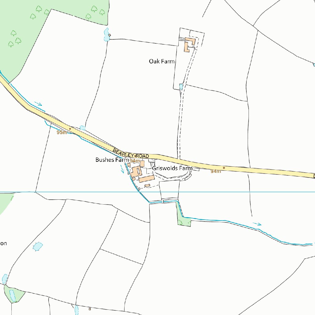 Claverdon & Snitterfield Ward 1 (1:10,000) Map by UK Topographic Maps ...