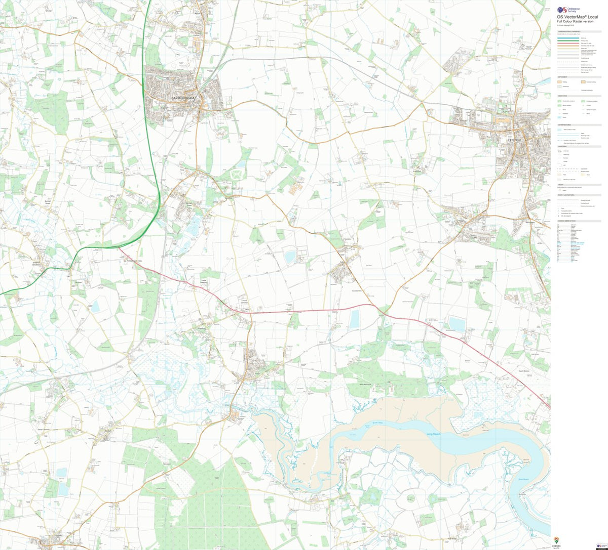 Aldeburgh & Leiston Ward 1 (1:10,000) Map by UK Topographic Maps ...