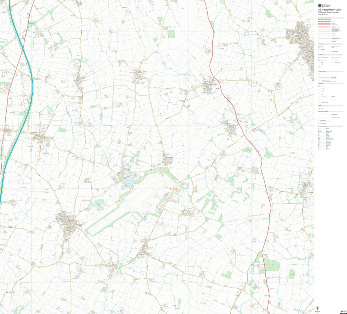 Dunton Ward 1 (1:10,000) Map by UK Topographic Maps | Avenza Maps