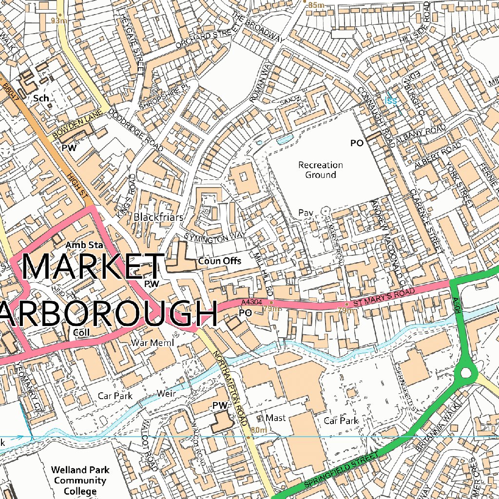 Lubenham Ward 1 (1:10,000) Map by UK Topographic Maps | Avenza Maps