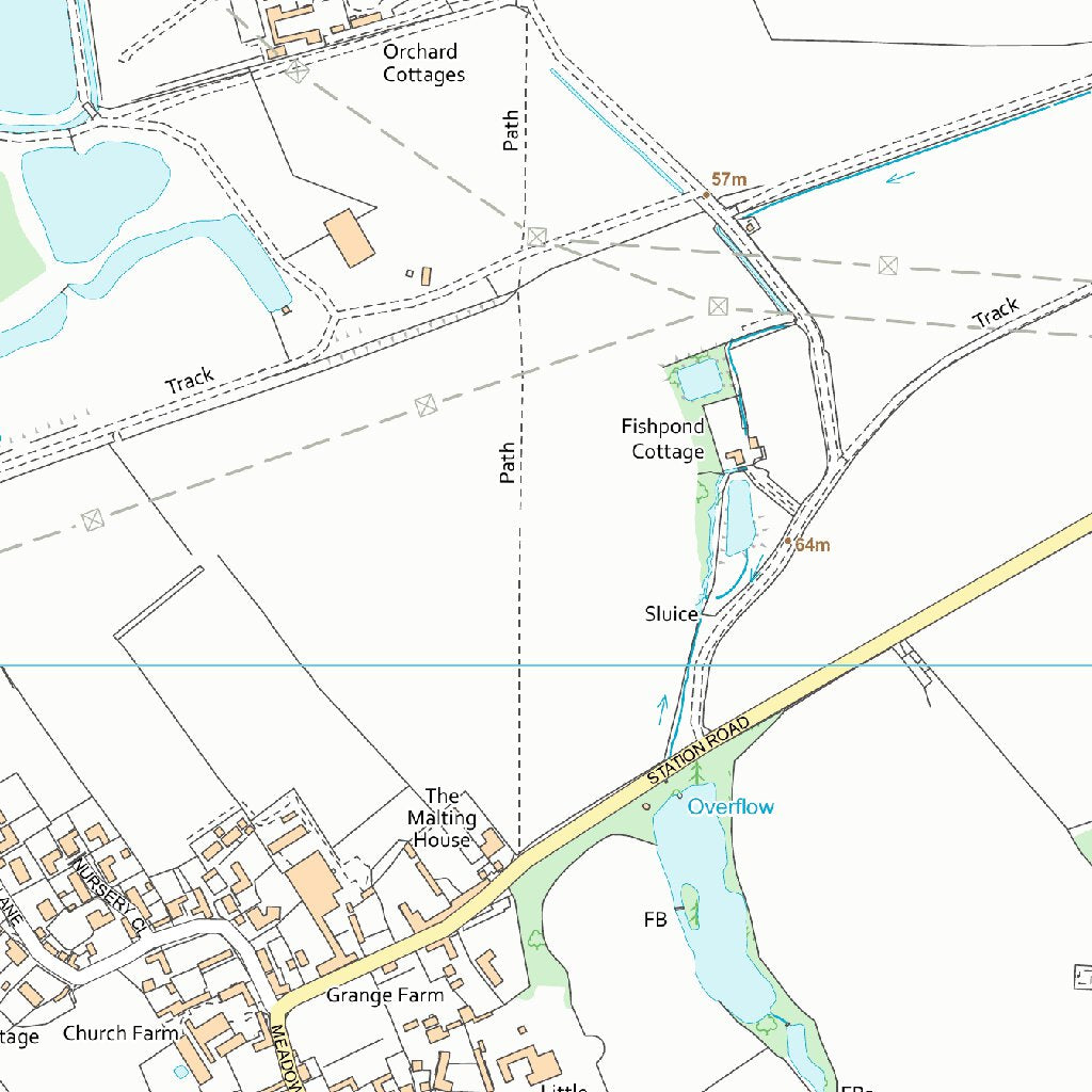 Hackleton and Grange Park Ward 1 (1:10,000) Map by UK Topographic Maps ...
