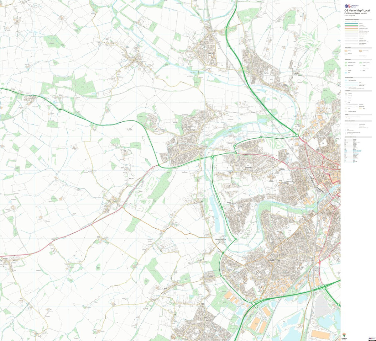 Bromham Ward 1 (1:10,000) Map by UK Topographic Maps | Avenza Maps