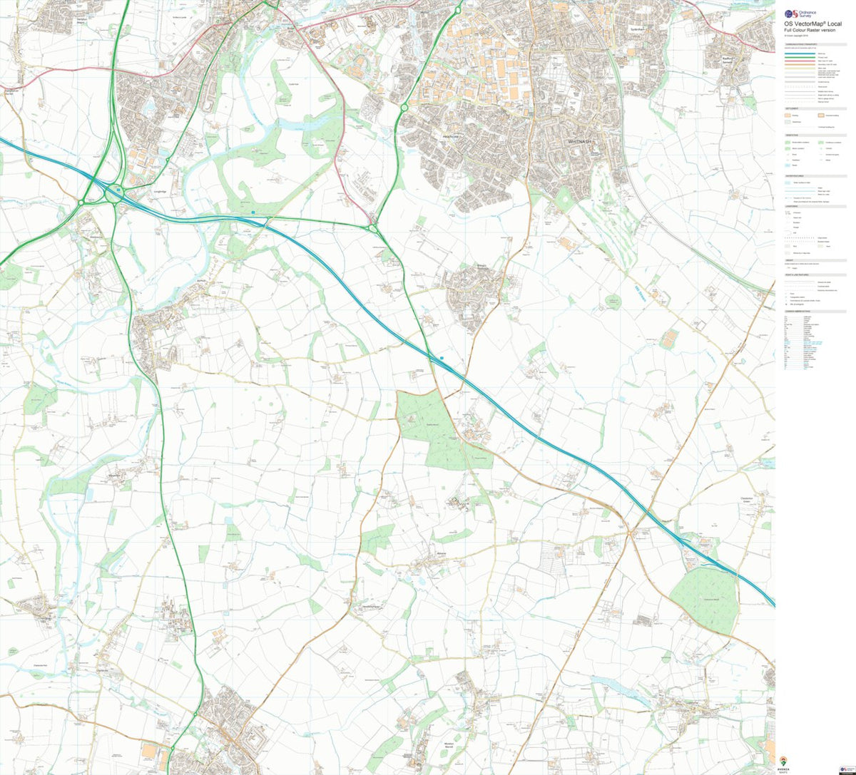 Wellesbourne North & Rural Ward 1 (1:10,000) Map by UK Topographic Maps ...