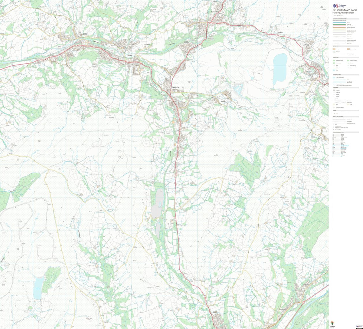 Neath Postcode Map Castell-nedd Port Talbot - Neath Port Talbot 3 (1:10,000) Map by UK ...