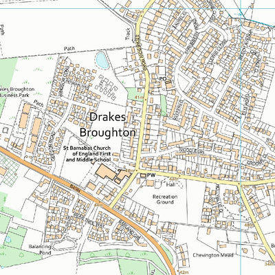 Drakes Broughton, Norton & Whittington Ward 1 (1:10,000) Preview 3