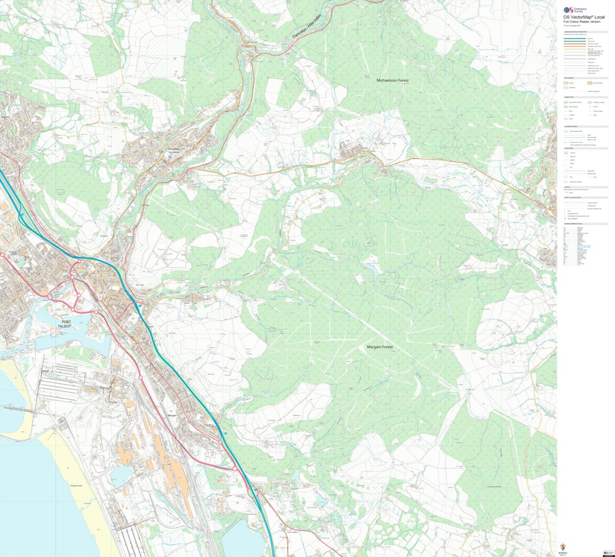 Castell-nedd Port Talbot - Neath Port Talbot 2 (1:10,000) Map by UK ...