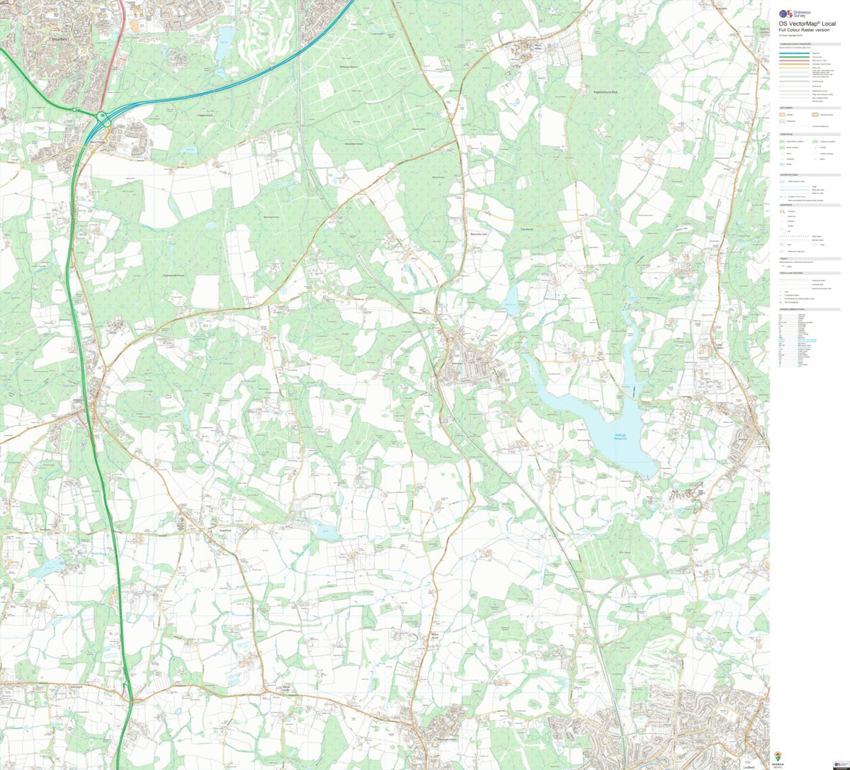 Ardingly, Balcombe & Turners Hill Ward 1 (1:10,000) Map by UK ...