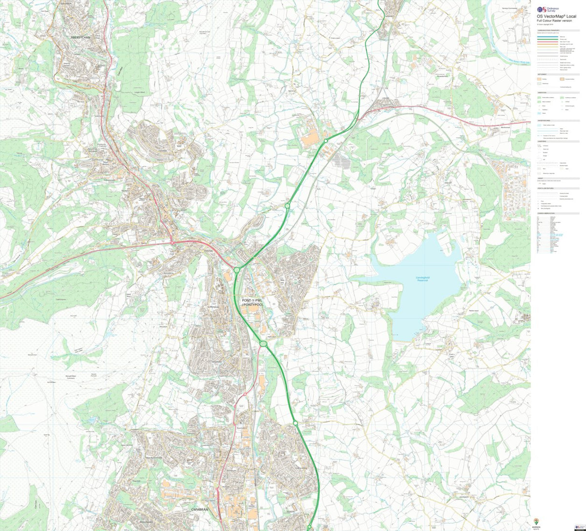Torfaen - Torfaen 1 (1:10,000) Map by UK Topographic Maps | Avenza Maps