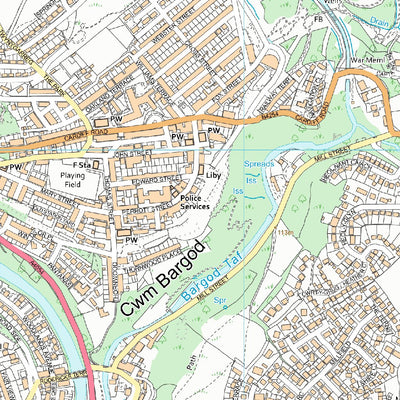 Merthyr Tudful - Merthyr Tydfil 1 (1:10,000) Preview 3