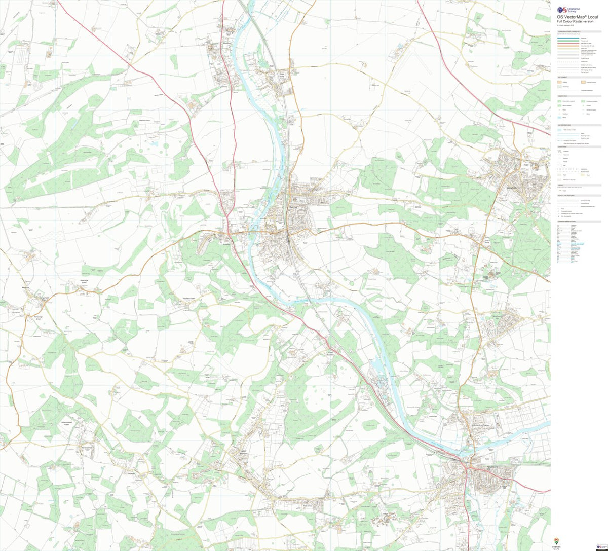 Basildon Ward 1 (1:10,000) Map by UK Topographic Maps | Avenza Maps