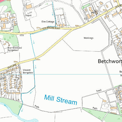 Brockham, Betchworth, Buckland, Box Hill & Headley Ward 1 (1:10,000) Preview 2