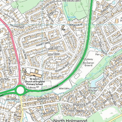 Brockham, Betchworth, Buckland, Box Hill & Headley Ward 1 (1:10,000) Preview 3