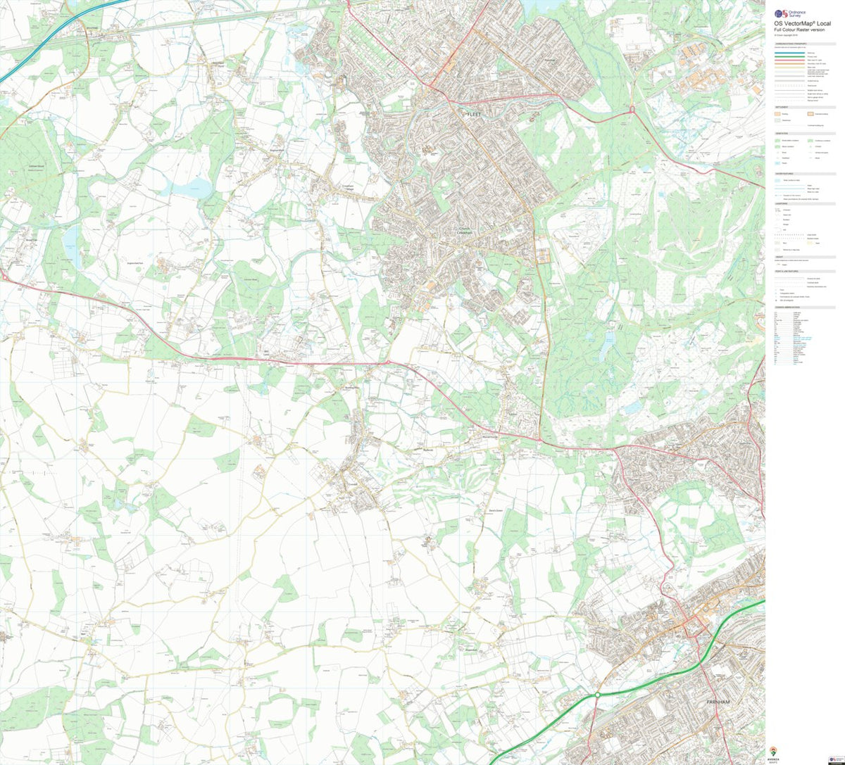 Odiham Ward 1 (1:10,000) Map by UK Topographic Maps | Avenza Maps