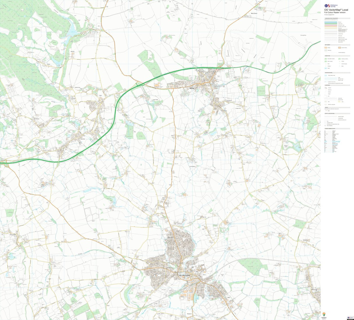 Gillingham Ward 1 (1:10,000) Map by UK Topographic Maps | Avenza Maps