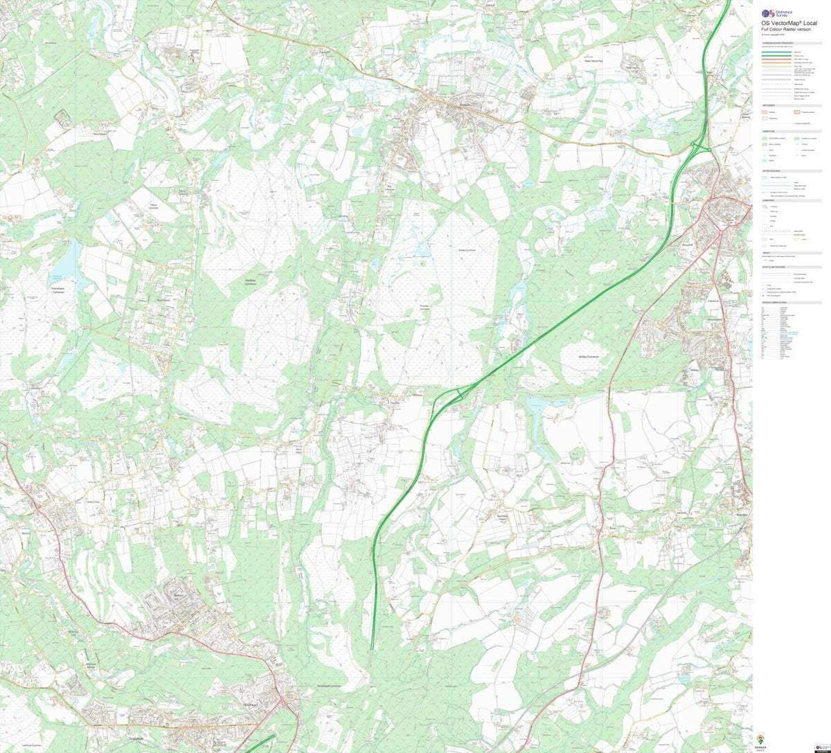 Western Commons Ward 1 (1:10,000) Map by UK Topographic Maps | Avenza Maps