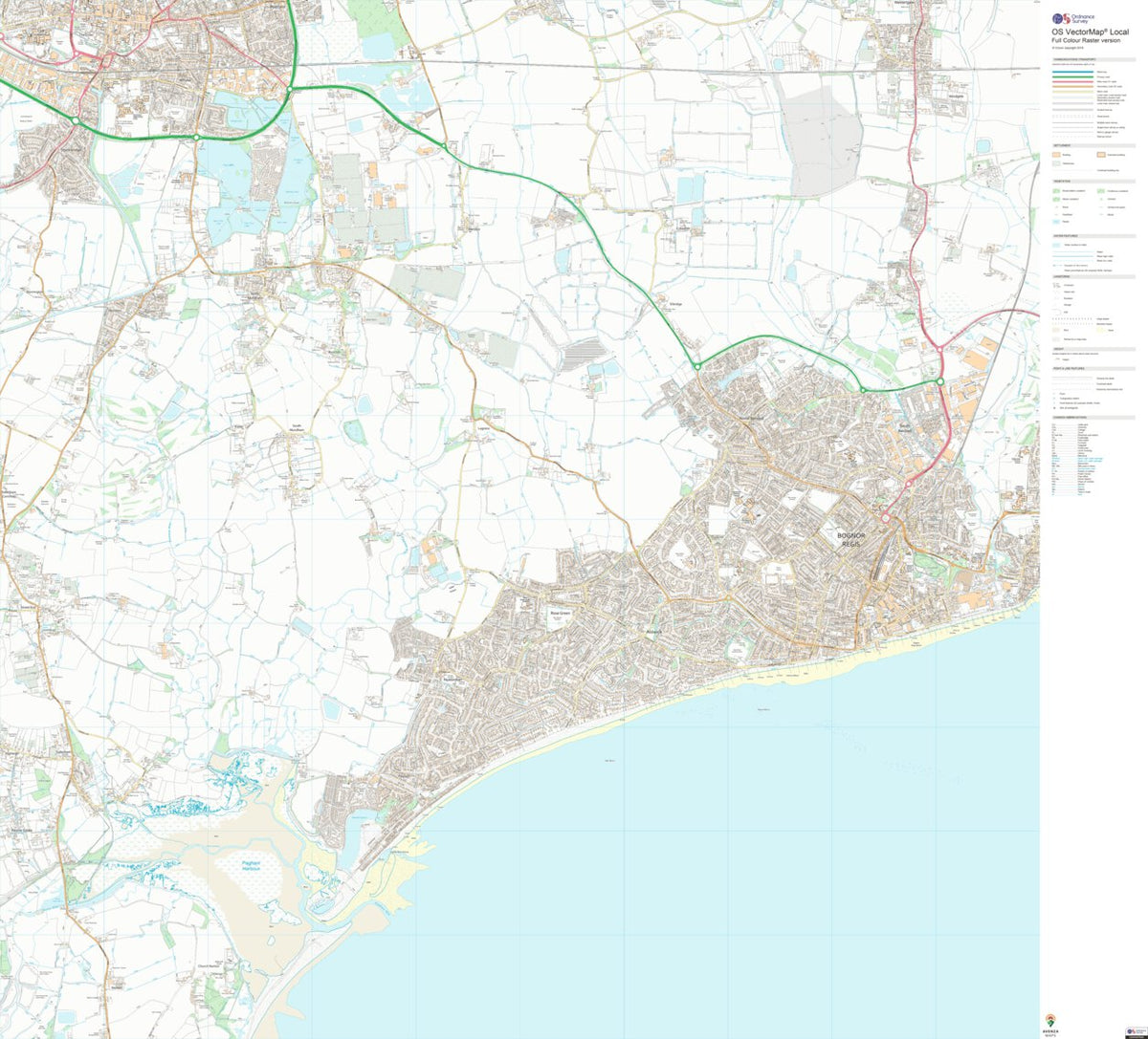 North Mundham & Tangmere Ward 1 (1:10,000) Map by UK Topographic Maps ...