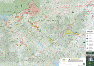 Western North Carolina Fly Fishing Map Preview 1