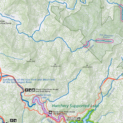 Western North Carolina Fly Fishing Map Preview 2