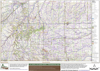 4-map Bundle of Eastern Colorado Exploration Maps (250K scale); see your location in real time Preview 1