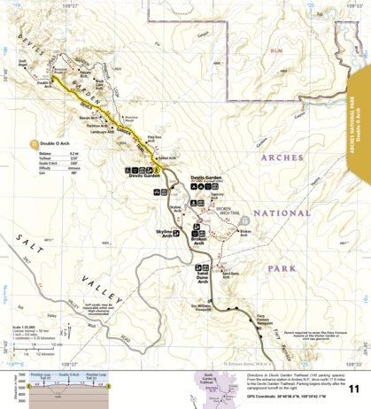 1718 Moab Day Hikes Map 11 Preview 1