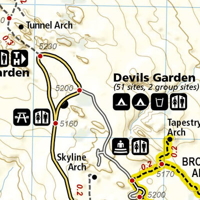 1718 Moab Day Hikes Map 10 Preview 2