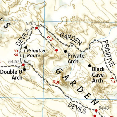 1718 Moab Day Hikes Map 10 Preview 3