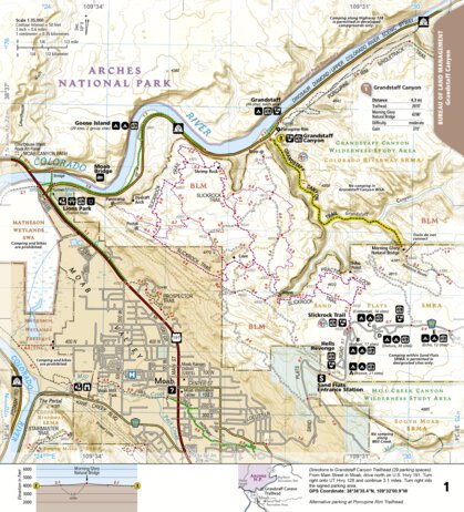 1718 Moab Day Hikes Map 01 Preview 1