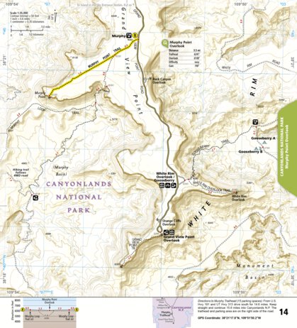1718 Moab Day Hikes Map 14 Preview 1