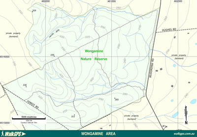 WalkGPS - Wongamine Walk Area near Toodyay Preview 1