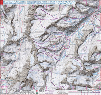 Skitourenkarte Alpeiner Ferner 2024 1:25.000 Preview 1