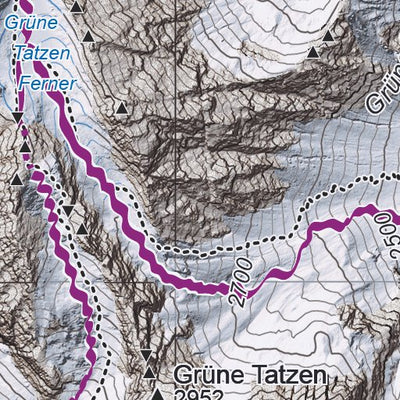 Skitourenkarte Hoher Seeblaskogel 2024 1:25.000 Preview 2