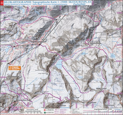 Skitourenkarte ZUCKERHÜTL 2024 1:25.000 Preview 1
