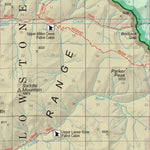 Shoshone NF (North Half) - Visitor Map - Clarks Fork, Wapiti & Greybull RDs (North Area) Preview 2