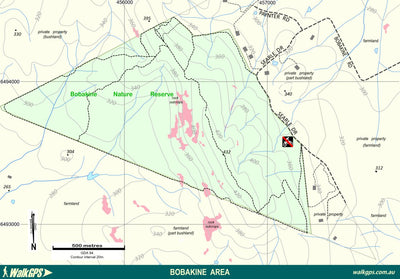 WalkGPS - Bobakine Walk Area near Northam Preview 1