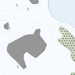 Carte bathymétrique du Lac Des Chaussées de la zec Gros-Brochet (2024) Preview 2