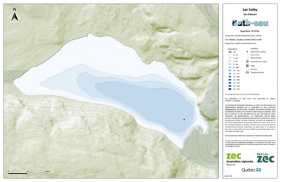 Carte bathymétrique du Lac Selby de la zec Frémont (2024) Preview 1