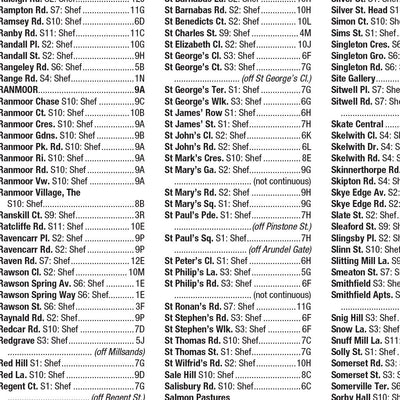 978-0-00-865740-6_AZ Sheffield Pocket Map_interior-2 Preview 3
