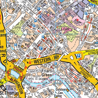 978-0-00-865741-3_AZ Exeter Pocket Map_interior-1 Preview 3