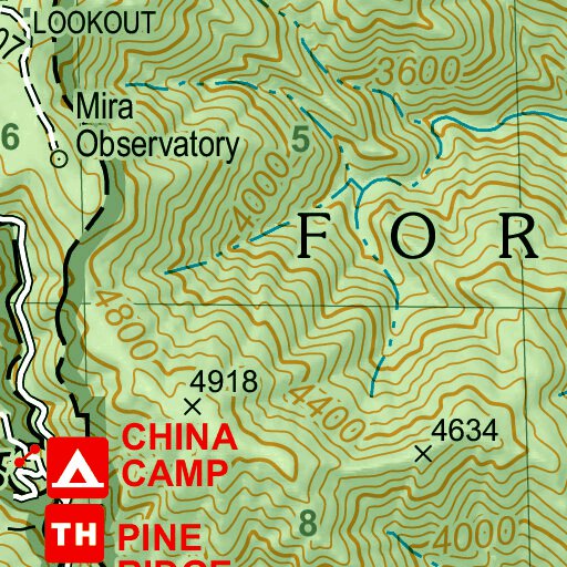 Chews Ridge Chews Ridge Map by US Forest Service R5 | Avenza Maps