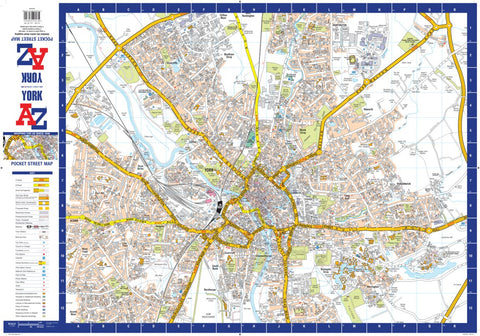978-0-00-865739-0_AZ York Pocket Map_interior-1 Preview 1